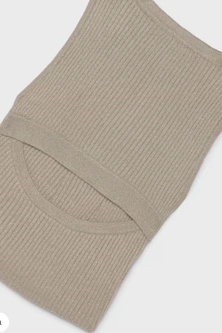 Top tricot cut out schiena