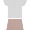 Set ss t-shirt+twill skirt