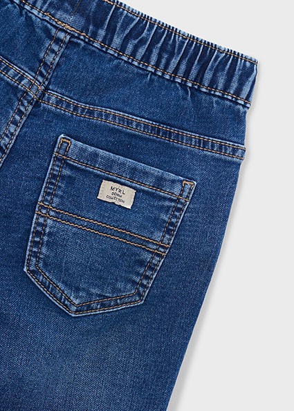 Bermuda soft denim jogger