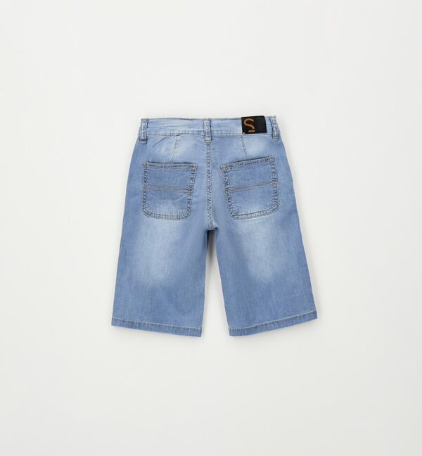 Pantalone denim corto