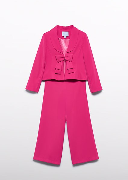 Completo pantalone crepe dettaglio fiocc