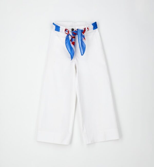 Pantalone tessuto navetta lungo