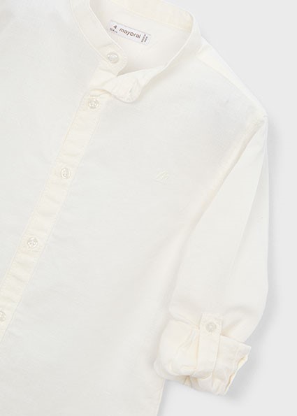 Camicia m/l c/coreana lino