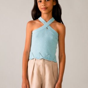 Pantalone corto stile lino