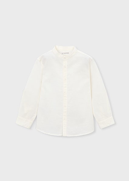 Camicia m/l c/coreana lino