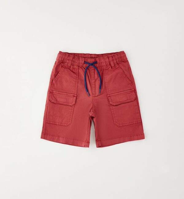 Pantalone tessuto navetta corto