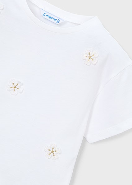 Maglietta m/c aplique