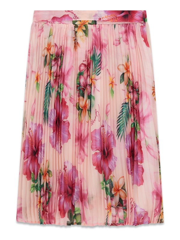 Chiffon pleated wrap skirt