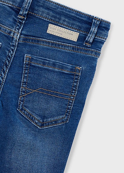 Pantalone soft denim 5 tasche