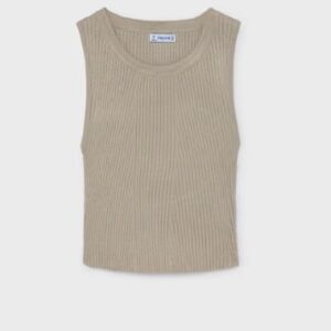 Top tricot cut out schiena