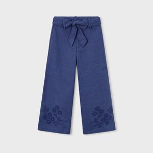 Pantalone lungo lino ricamo