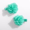 Set fermagli fiori chiffon