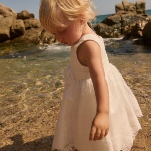 Vestito organza ricamato
