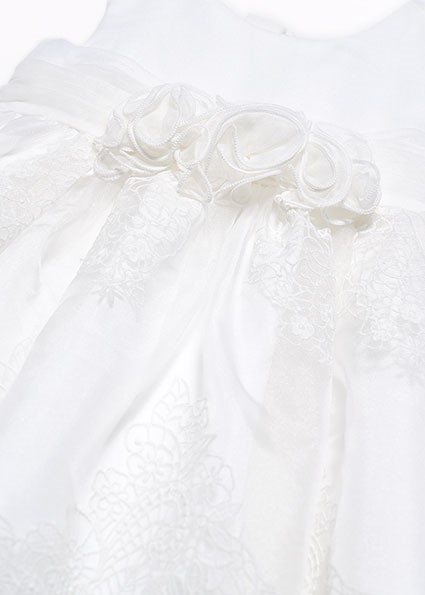 Vestito organza ricamato