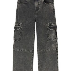 Oversize stretch black denim c