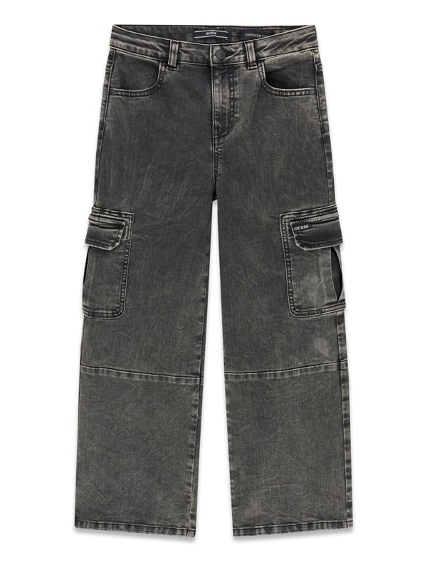 Oversize stretch black denim c