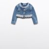 Giacca denim guipur