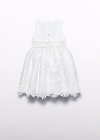 Vestito organza ricamato