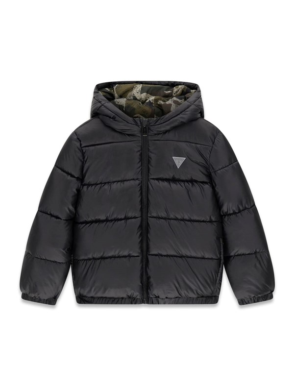 Polyester hooded ls puffer jac