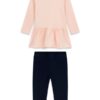 Set ls t-shirt+knit denim pant