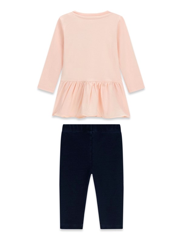 Set ls t-shirt+knit denim pant
