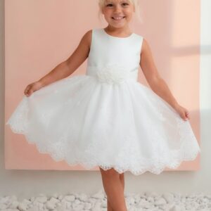 Vestito organza ricamato