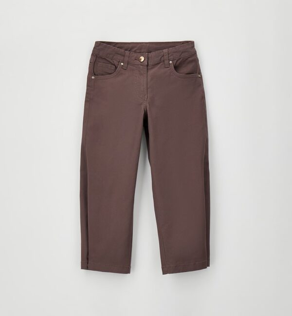 Pantalone tessuto navetta lungo