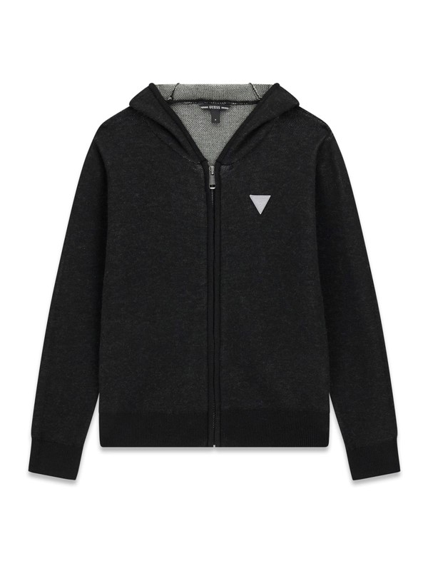 Hooded ls sweater w/zip