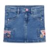Stretch denim skirt