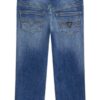 Slim comfort denim pants w/dam