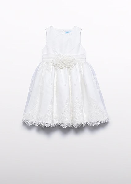 Vestito organza ricamato
