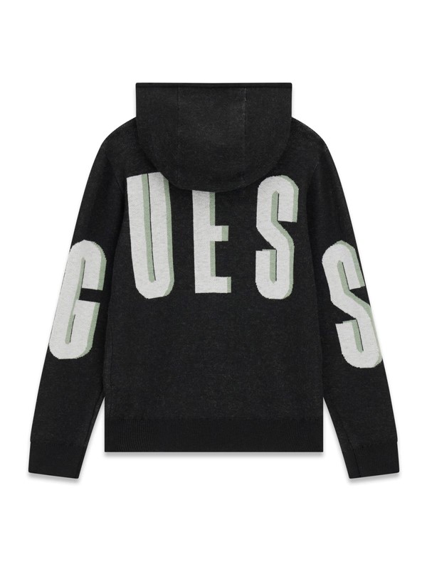 Hooded ls sweater w/zip