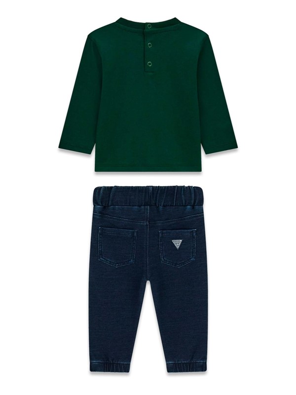 Set ls t-shirt + knit denim pa