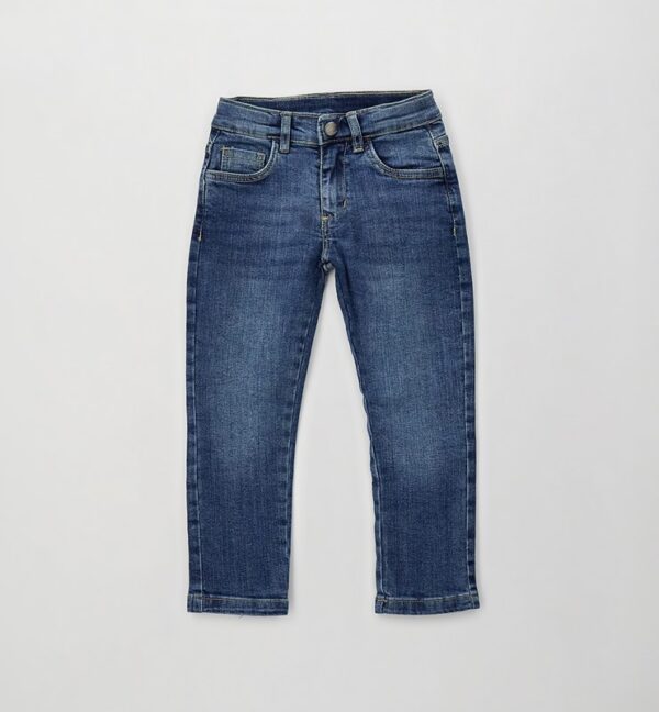 Pantalone denim lungo