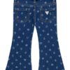 Stretch denim flare pants w/la