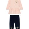 Set ls t-shirt+knit denim pant