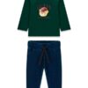 Set ls t-shirt + knit denim pa