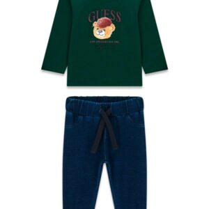 Set ls t-shirt + knit denim pa