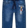 Regular stretch denim pants w/