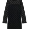 Mesh ls dress