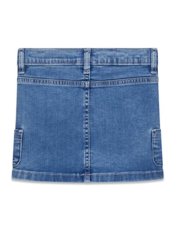 Stretch denim skirt