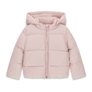 Hooded ls puffer w/zip