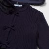 Cardigan tricot colletto pell