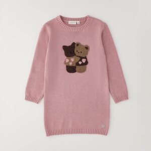 Abito tricot con manica