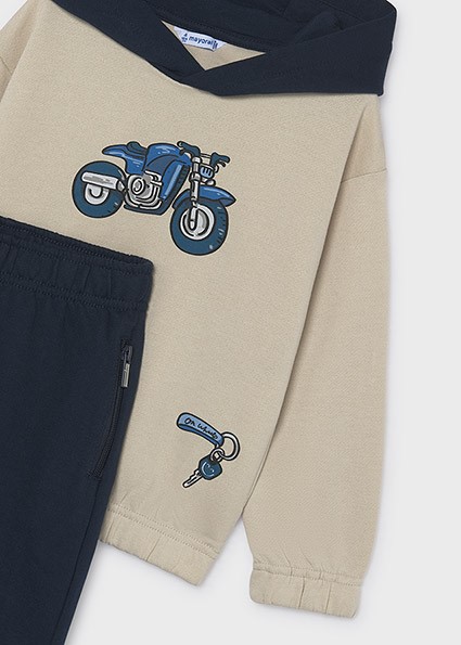 Tuta felpa chiusa moto