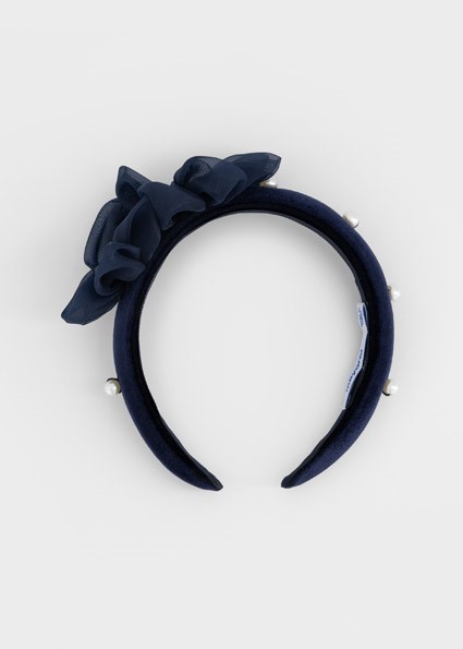 Cerchietto velluto fiori