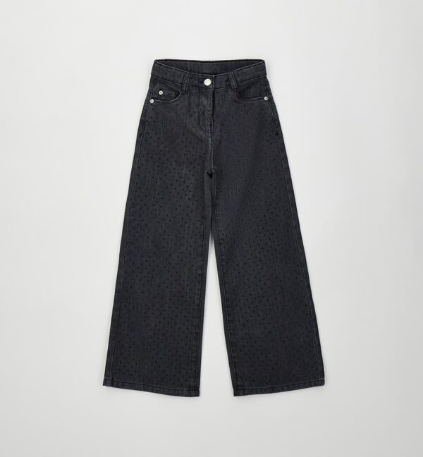 Pantalone denim lungo