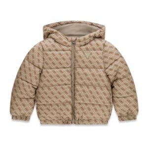 Polyester hooded ls puffer jac