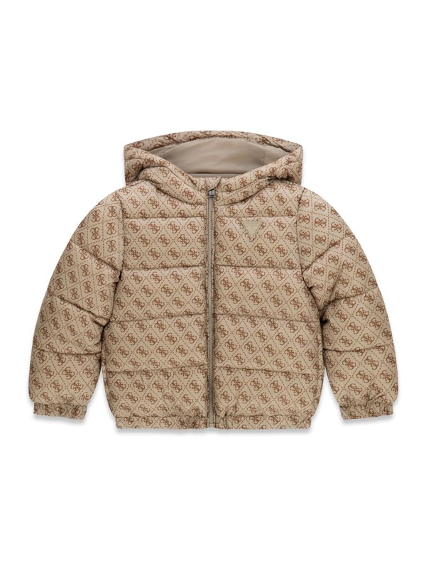 Polyester hooded ls puffer jac