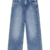 Oversize rigid denim w/rhinest